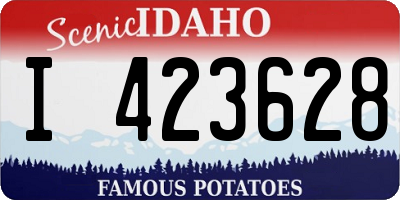 ID license plate I423628
