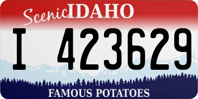 ID license plate I423629