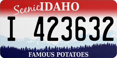 ID license plate I423632