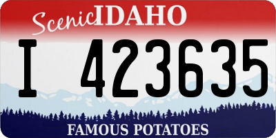 ID license plate I423635