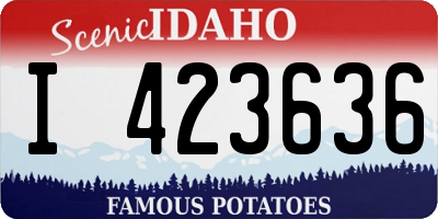 ID license plate I423636