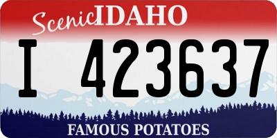 ID license plate I423637