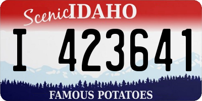 ID license plate I423641