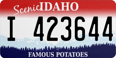 ID license plate I423644