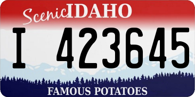 ID license plate I423645