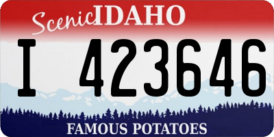 ID license plate I423646