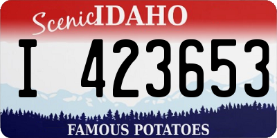 ID license plate I423653