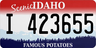 ID license plate I423655