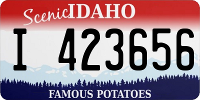 ID license plate I423656