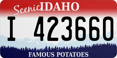 ID license plate I423660