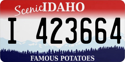 ID license plate I423664