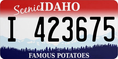 ID license plate I423675