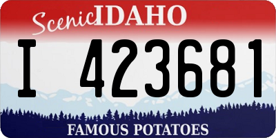 ID license plate I423681