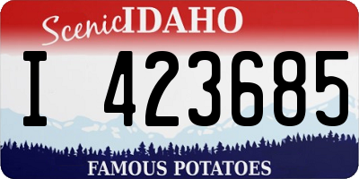 ID license plate I423685