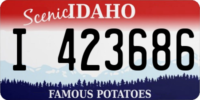 ID license plate I423686