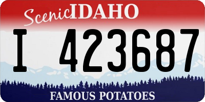 ID license plate I423687