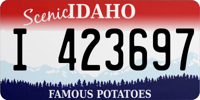 ID license plate I423697