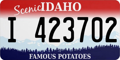 ID license plate I423702