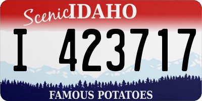 ID license plate I423717