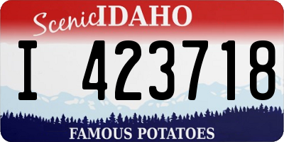 ID license plate I423718
