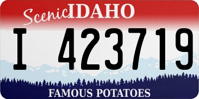 ID license plate I423719