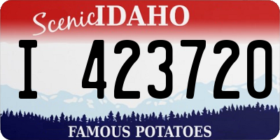ID license plate I423720