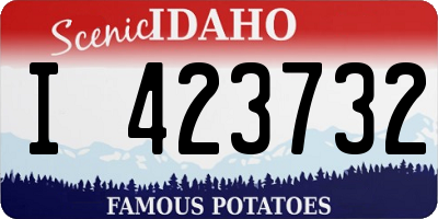 ID license plate I423732