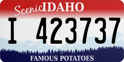 ID license plate I423737