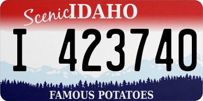 ID license plate I423740