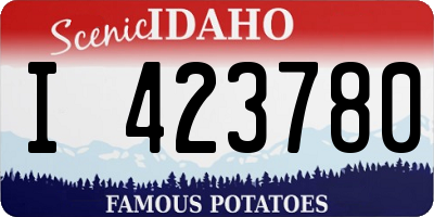ID license plate I423780