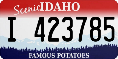 ID license plate I423785