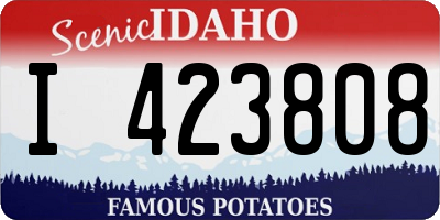 ID license plate I423808