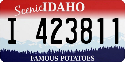 ID license plate I423811