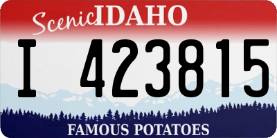 ID license plate I423815