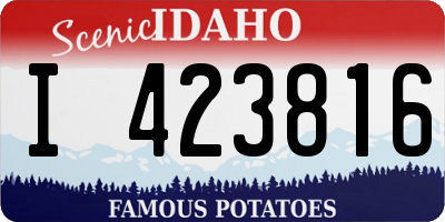 ID license plate I423816