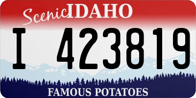 ID license plate I423819