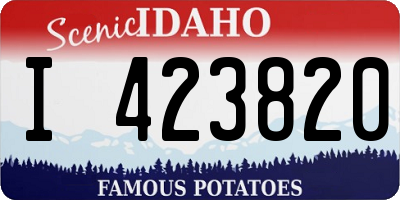 ID license plate I423820