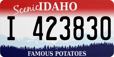 ID license plate I423830