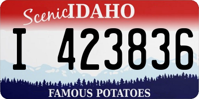 ID license plate I423836