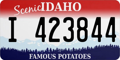 ID license plate I423844
