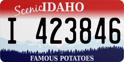 ID license plate I423846