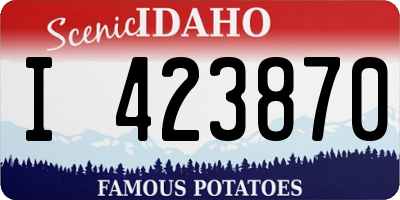 ID license plate I423870