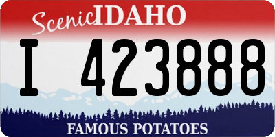 ID license plate I423888