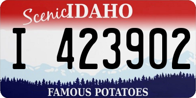 ID license plate I423902