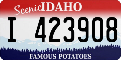 ID license plate I423908