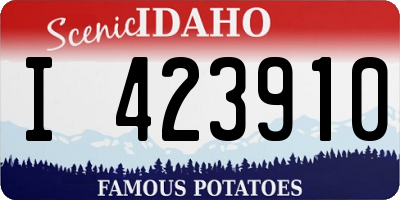 ID license plate I423910