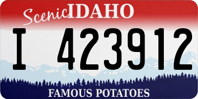 ID license plate I423912
