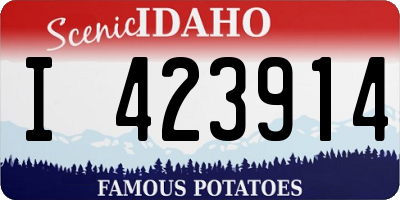 ID license plate I423914