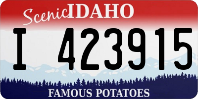 ID license plate I423915