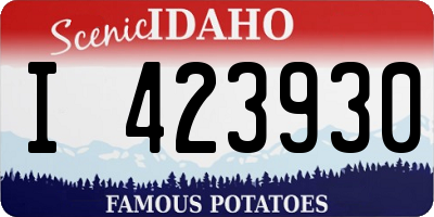 ID license plate I423930